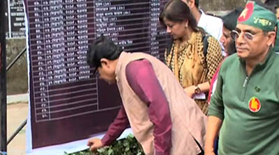 খালেদার জিয়ার কার্যালয়ের সামনে ঝোলানো হলো নিহতদের তালিকা