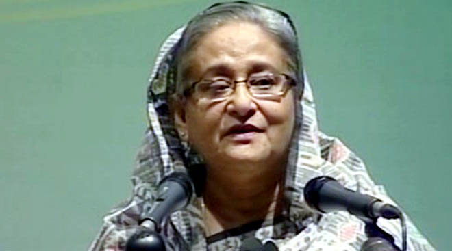আজ ২৫ মার্চ ২০১৫ সকালে রাজধানীর ওসমানী স্মৃতি মিলনায়তনে স্বাধীনতা পুরস্কার বিতরণ অনুষ্ঠানে বক্তব্য রাখেন প্রধানমন্ত্রী শেখ হাসিনা।