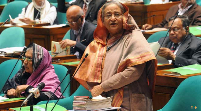 প্রধানমন্ত্রী শেখ হাসিনা। ফাইল ছবি